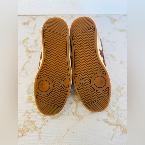 🔥🔥FINAL CLEARENACE 🔥🔥 TORY BURCH Hank Mixed Leather Retro Sneakers - Picture 6 of 7